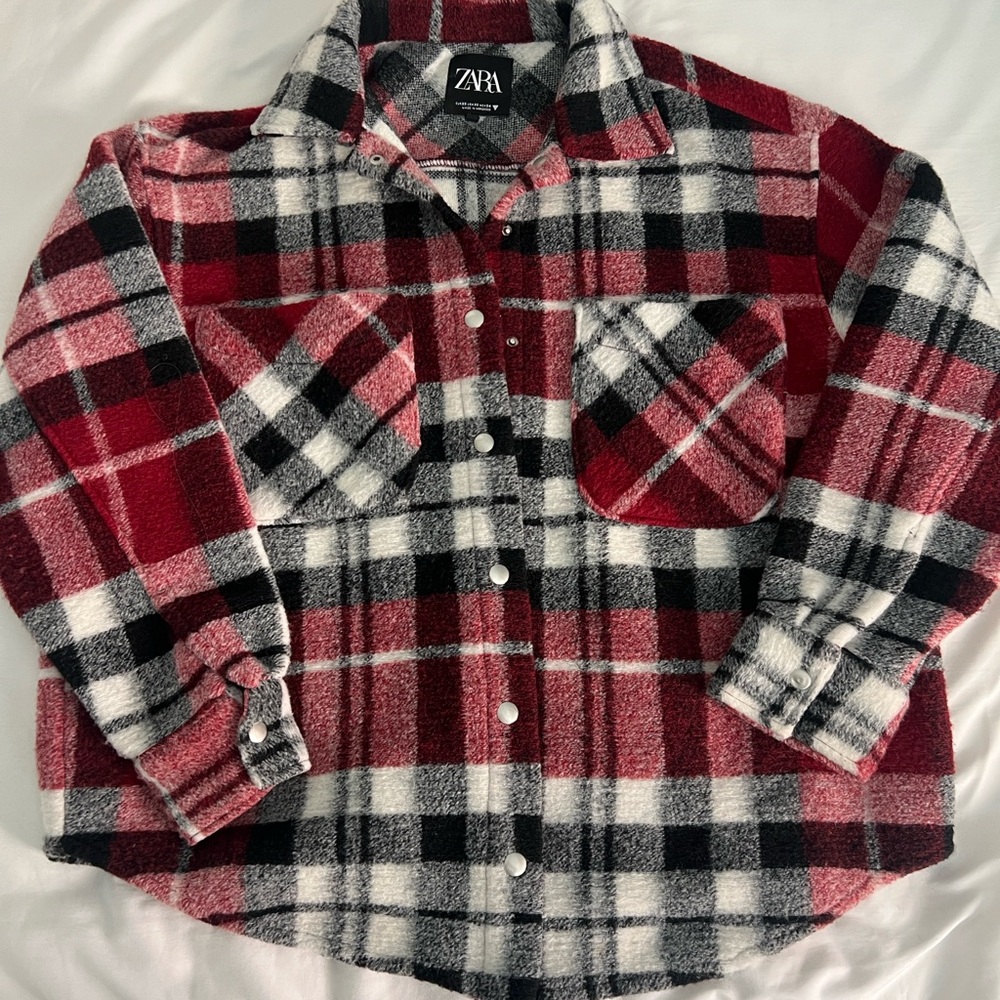 Zara oversized flannel size xs
